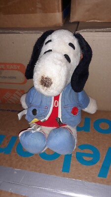 1968 Knickerbocker SNOOPY Learn Dress Vintage Peanuts Stuffed