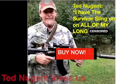 ''The MasterGunner''  bungee Sling, BLACK, 1 and 2 Point.  HUGGS when you aim.