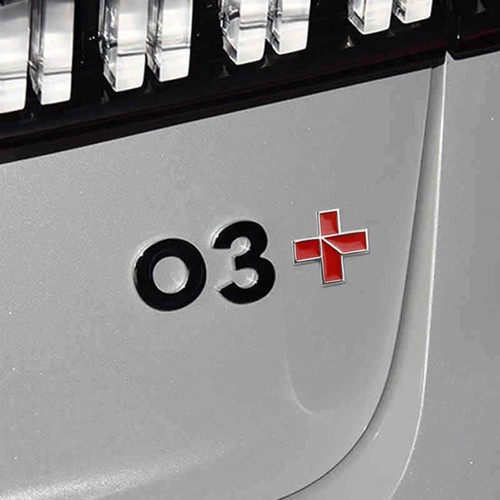 Rosso segno più emblema auto 3D metallo cars moto carrozzeria tuning 3,2 x 3 cm - Foto 2 di 3
