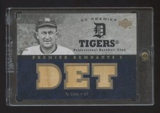 2007 UD PREMIER TY COBB GOLD TRIPLE GAME USED BAT SP #ED 09/10  HOF BEAUTIFUL