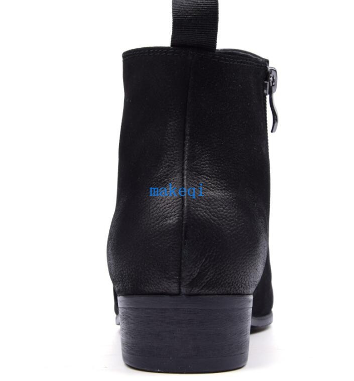 Uomo Real Leather Leather Leather Militory Combat Riding Chelsea Motor Zipper Ankle Boots Shoes 324b54 Uomo Real Leather Leather Leather Militory Combat Riding Chelsea Motor Zipper Ankle Boots Shoes 324b54