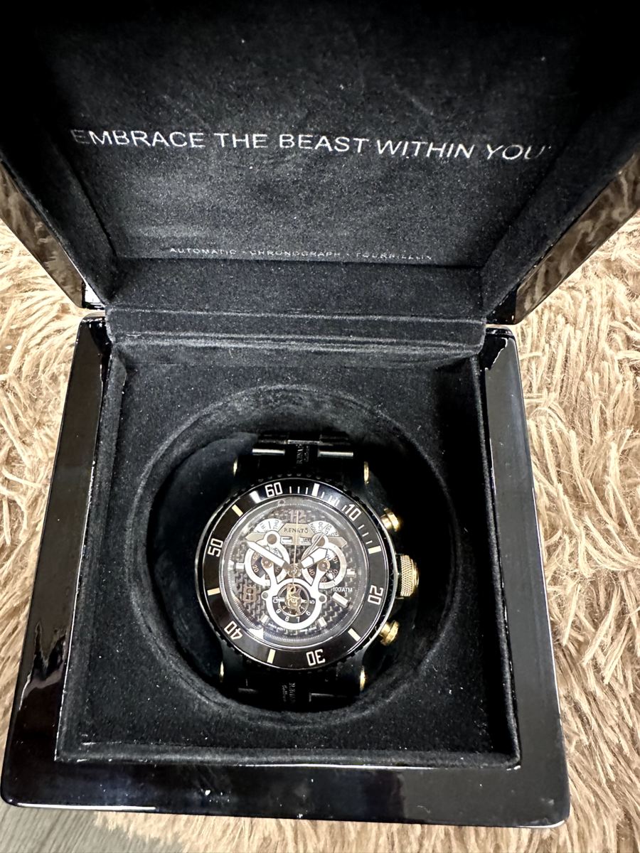 Rare Renato Collezioni T-Rex Diver Watch Handmade Chronograph