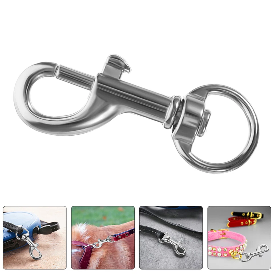 40 piezas Cierre de correa para perro Ganchos a presión Clips Correas para mascotas Hebilla de resorte para vincular mascotas Foto 2 de 4