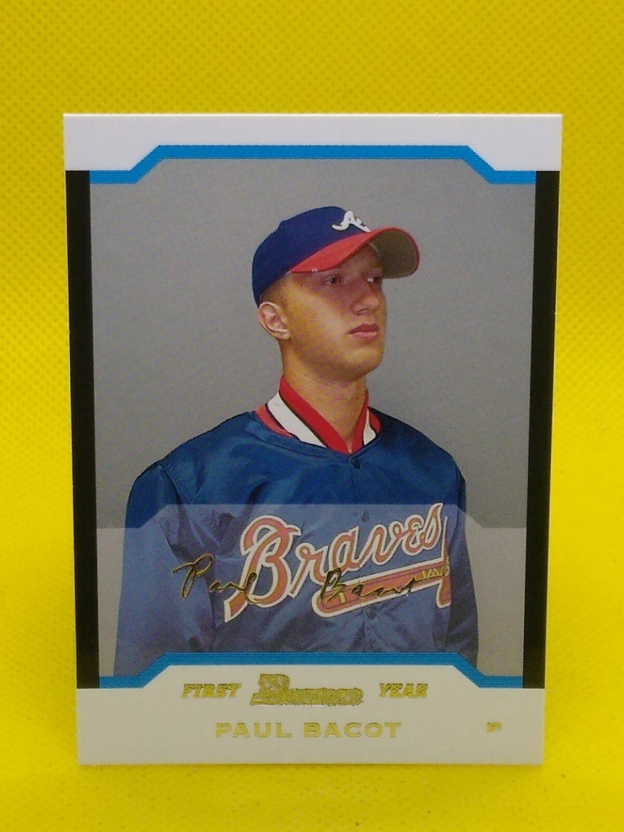 2004 Bowman 1st Year UNCIRCULATED ROOKIE Paul Bacot #281 Atlanta