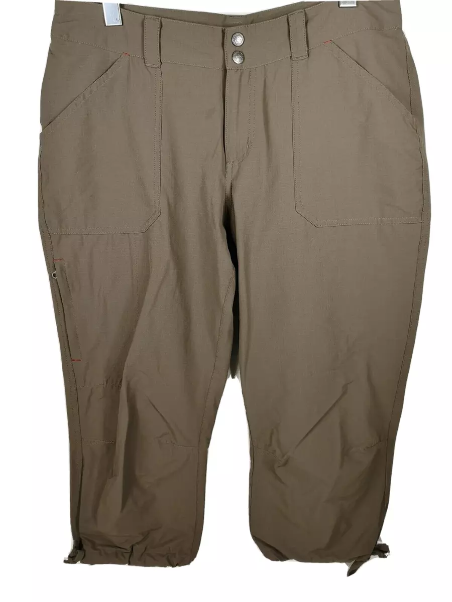 Patagonia Women's Capri Pants Size P8 Brown Cargo Drawstring Hem Outdoor  Stretch