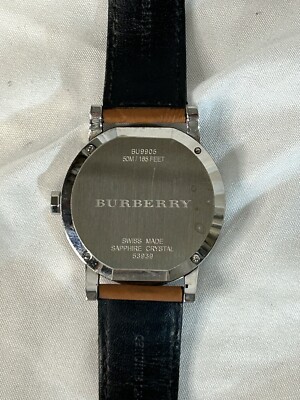 Burberry The City BU9905 plaid textured watch 50m 43mm  display picture 3
