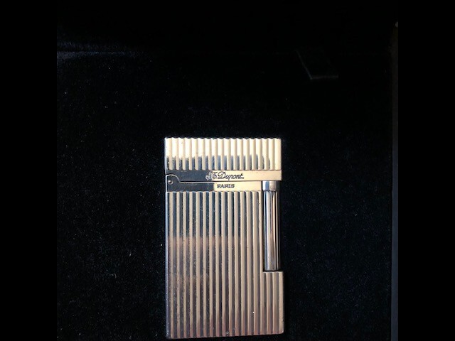 st dupont lighter ligne 2 large nice condition with box