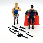 GENERAL M. BISON + COLONEL GUILE 3.75" Figure 1994 Hasbro GI Joe Street Fighter