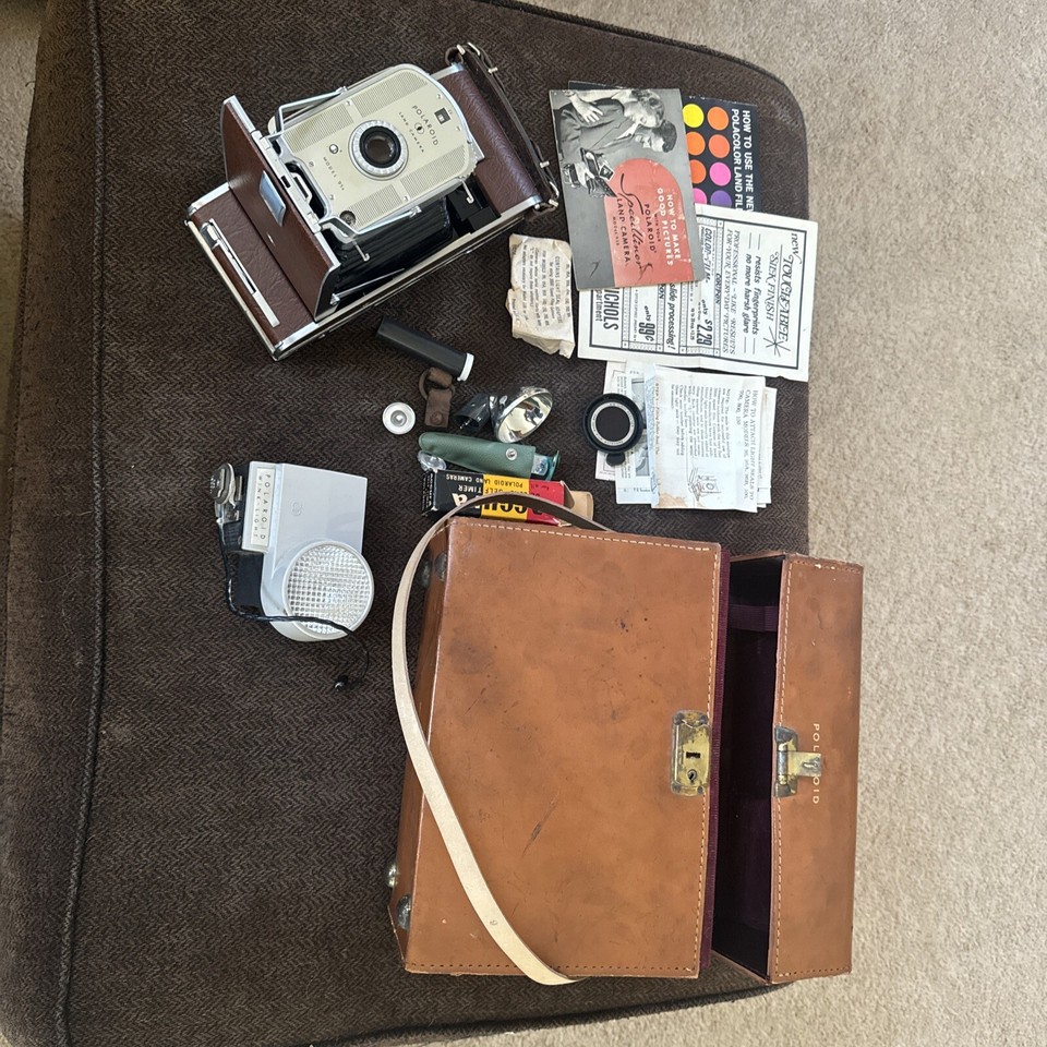 Appareil Photo Vintage Polaroid Land Camera Modèle 95B (Fabriqué Aux USA)