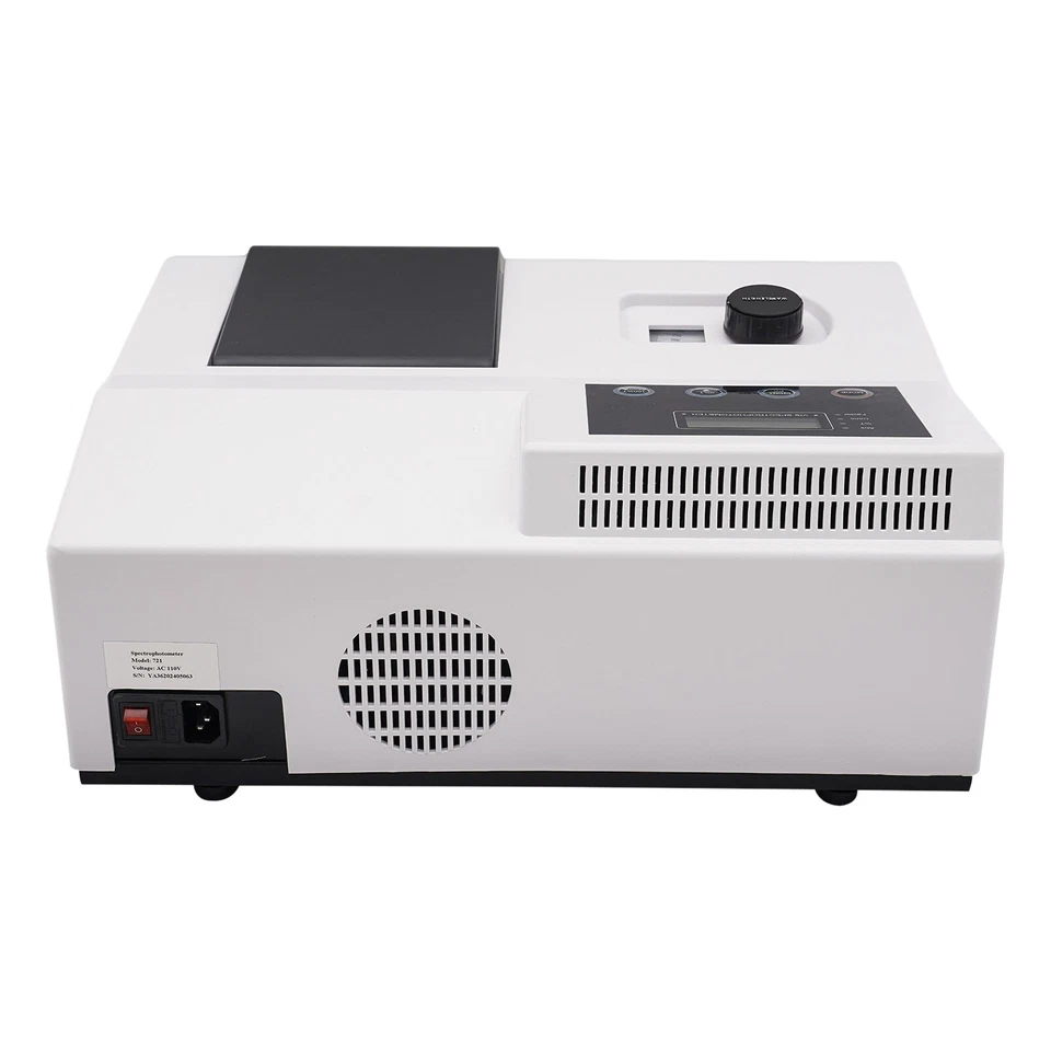 Espectrofotómetro digital visible 350-1020nm equipo de espectrómetro de laboratorio Foto 4 de 4