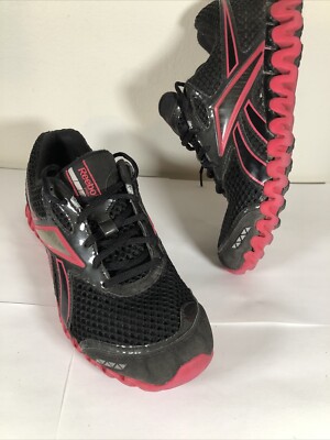 Reebok Zig Dynamica 2.0 Black Pink Running Shoe Size 8.5 Women s Zignano