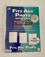 Fits Any Photo Refill Pack Acid Free Pages Multiple Size Caption Stickers NEW