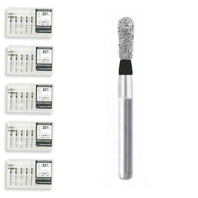 Pear 1.8 mm Dia. Extra Coarse Grit Diamond Dental Bur 25 Pcs. 237.18EC3