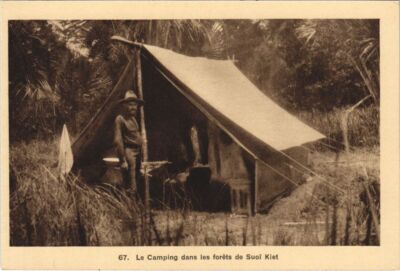 CPA AK VIETNAM Le Camping dans les Forets de Soui Kiet INDOCHINA (1222789)