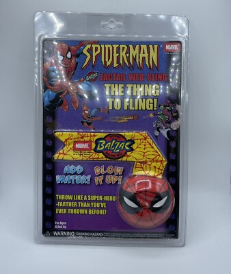 Vtg Toy Lot Catpro Marvel SPIDERMAN New Old Stock BALZAC WEB SHOOTER WATER BALL