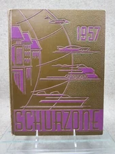 Vtg 1957 Schurz High School Yearbook Chicago Schurzone Donald Johanson Solem