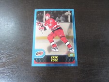 2001-02 Topps Chrome # 166 Eric Cole Card (B60) Carolina Hurricanes