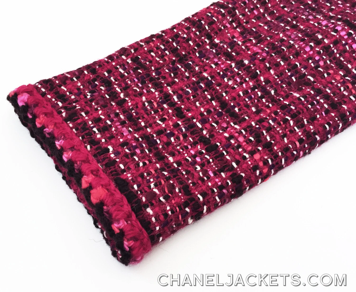 $3.995 GIACCA CHANEL VINTAGE rossa multi tweed * FR 28 US 2 4 ~ IMMACOLATA
