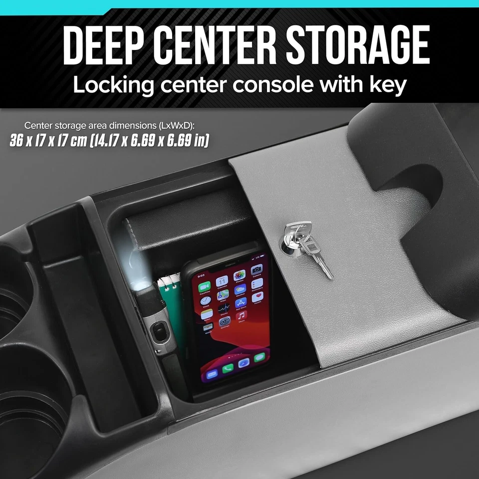 Grey Console for 2000 2001 2002 2003 2005 2007 2010 2011 Honda Odyssey CRV CR-V - Изображение 4 из 4