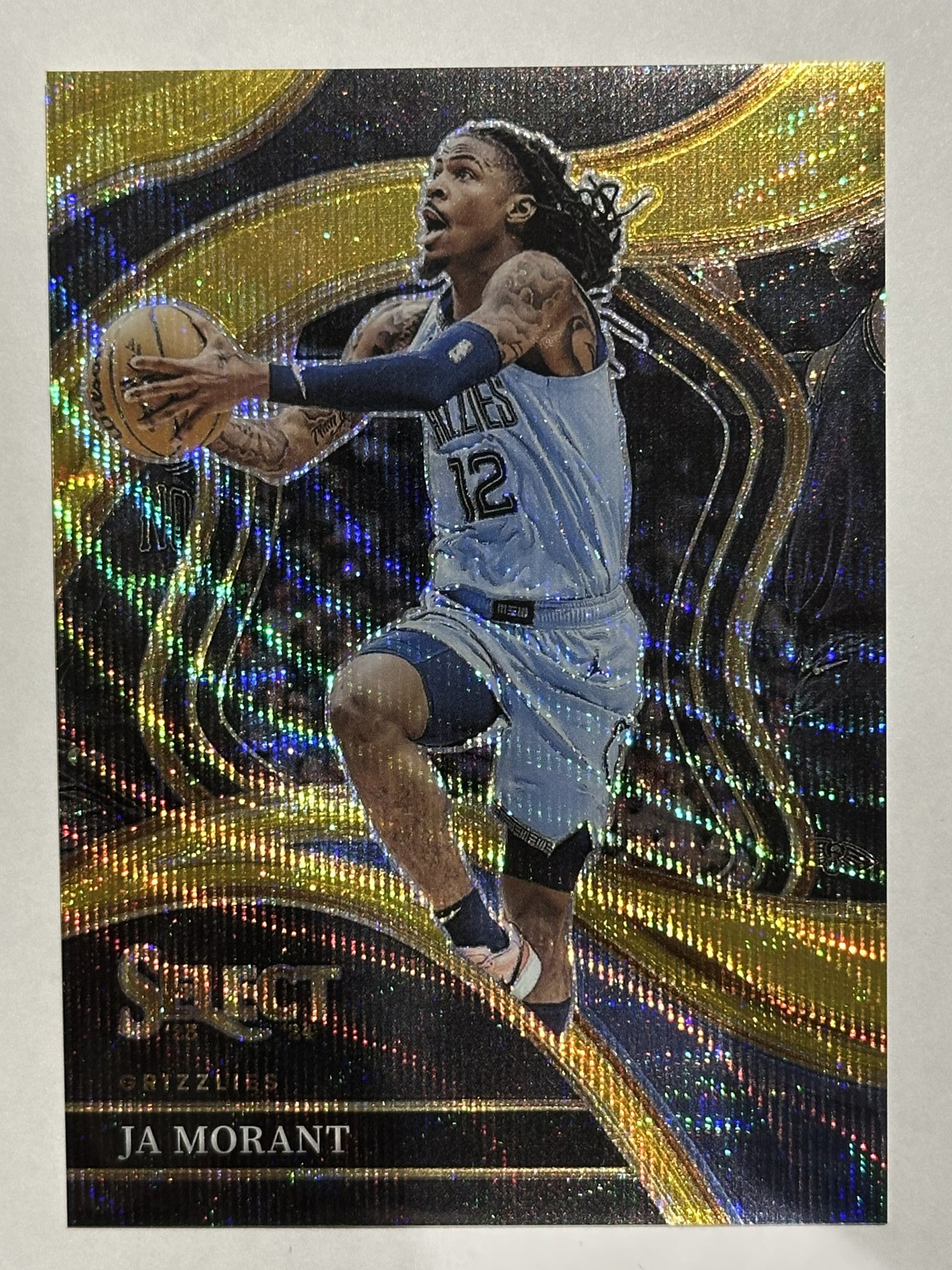 2023-24 NBA Panini Select Courtside Gold Prizm No.265 Ja Morant 05/10