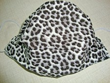 FACE MASK - ADULT - "LEOPARD" - NEW - REVERSIBLE - HOMEMADE