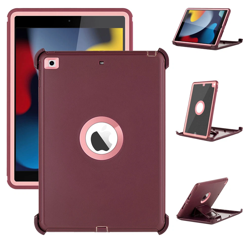 For iPad 10th 9th 8th 7th Generation Case Shockproof Heavy Duty Cover With Stand - Image 2 of 4
