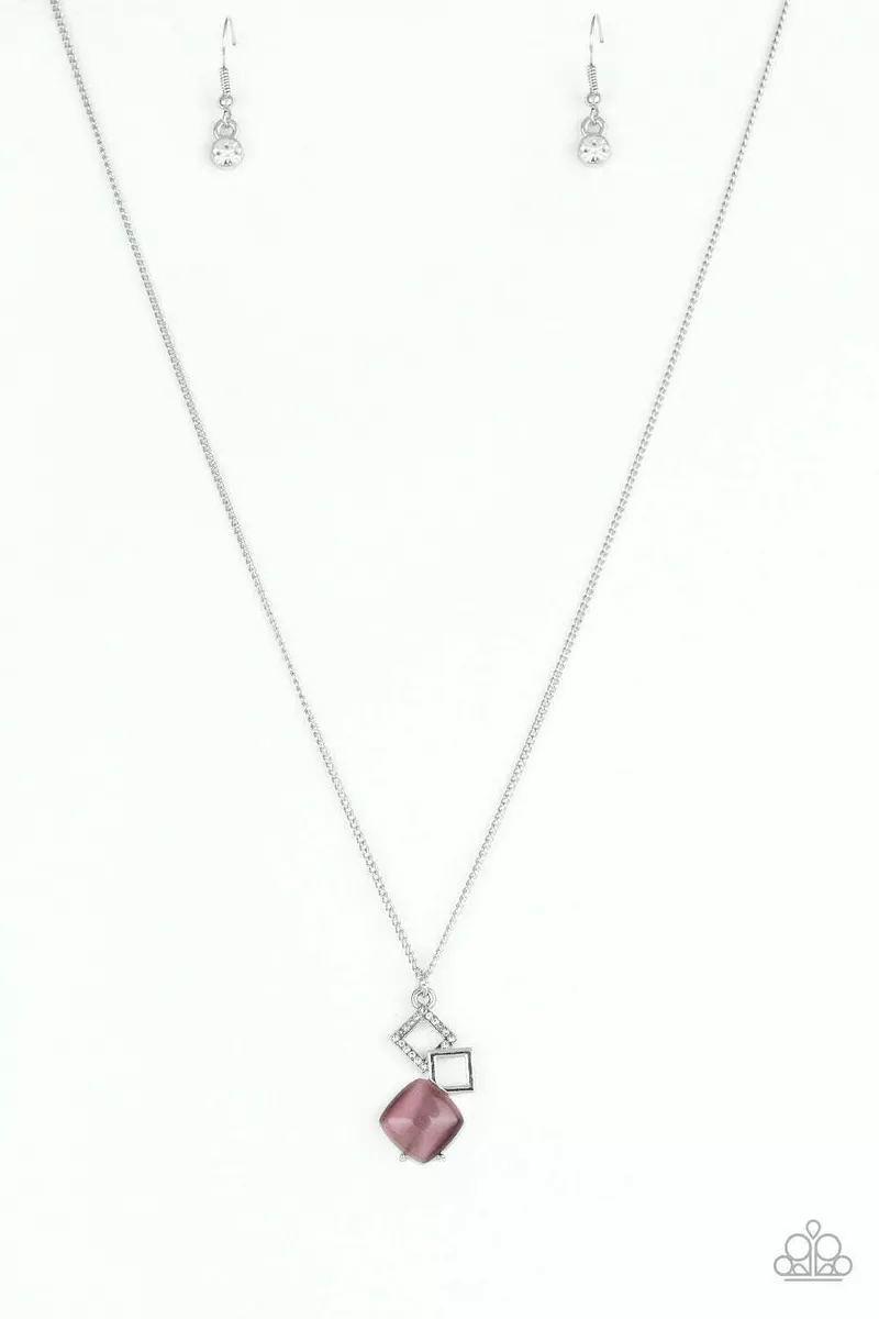 Purple moonstone necklace paparazzi sale