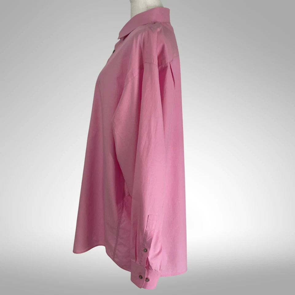 Calvin Klein Men's 100% Cotton Solid Pink Dress Shirt 18.5 34/35 Regular Fit - Image 3 of 4