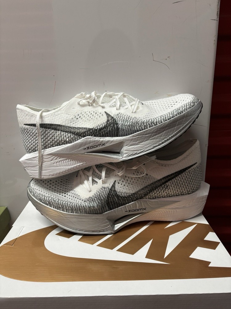 Nike ZoomX Vaporfly Next% 3 White Grey Mens Running Shoes Size 14 DV4129-100