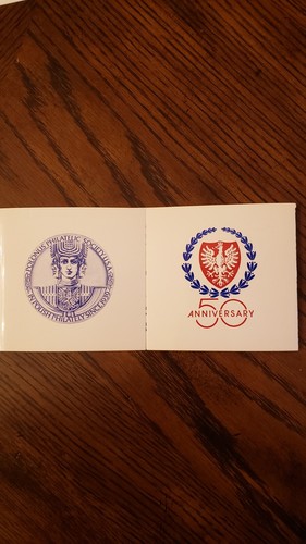 INVITATION TO 50th ANNIVERSARY DINNER POLONUS PHILATELIC SOCIETY DINNER - 1989
