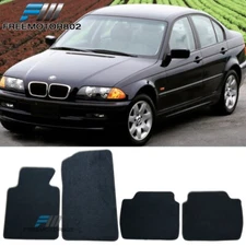 99-06 E46 M3 3-Series Floor Mats Front Rear Nylon Black Carpet 4PC FOR: (BMW)