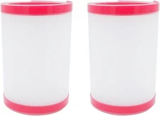 2 PCS Door Pinch Guard for Baby Proofing, Protector Transparent, Red 