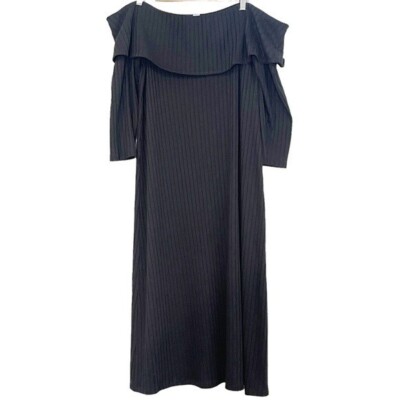 strapless open back dress Knit Off-Shoulder Sweater Maxi Dress main image 0