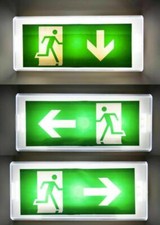LED Notlicht Notbeleuchtung Exit Notausgang Notausgang Fluchtweg LED Beleuchtung