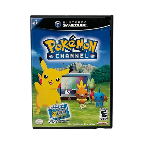 POKEMON CHANNEL (NINTENDO GAMECUBE, 2003) CIB w/ E-READER CARDS PIKACHU