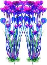 2 Pack Large Artificial Aquarium Plants