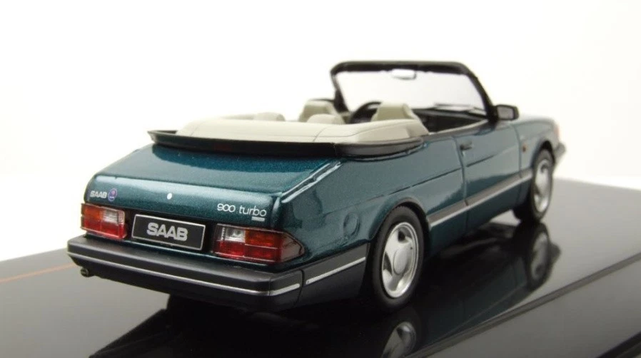SAAB 900 CONVERTIBLE METALLIC GREEN - IXO 1:43 SCALE MODEL - Image 3 of 4