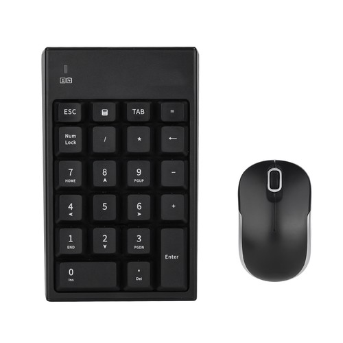 2.4GHz Wireless Keyboard Mouse Set 1200DPI Optical Mouse & Wireless 22-key Kit - Picture 4 of 7