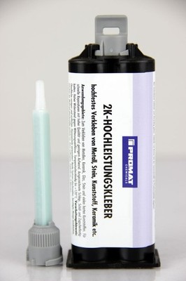 Promat 2K Hochleistungskleber 50 g milchig Doppelkartusche