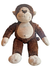 Build A Bear Monkey 18" Plush Stuffed Animal BABW Brown Soft Toy Retired BAB