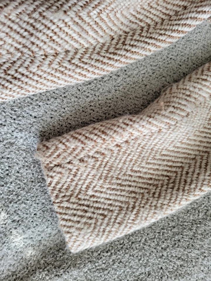 Ivanka Trump Gold and Cream Herrington Wool Blend Coat Size 6 - Image 3 of 4