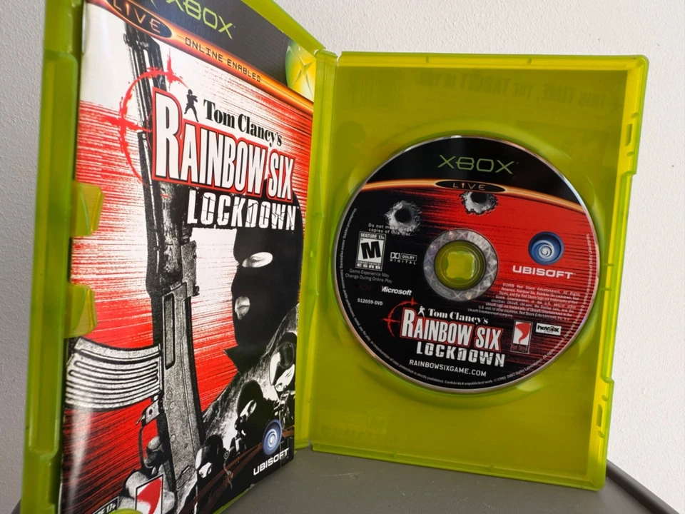 Tom Clancy's Rainbow Six Lockdown Microsoft Xbox Game with Manual Ubisoft - Image 2 of 3