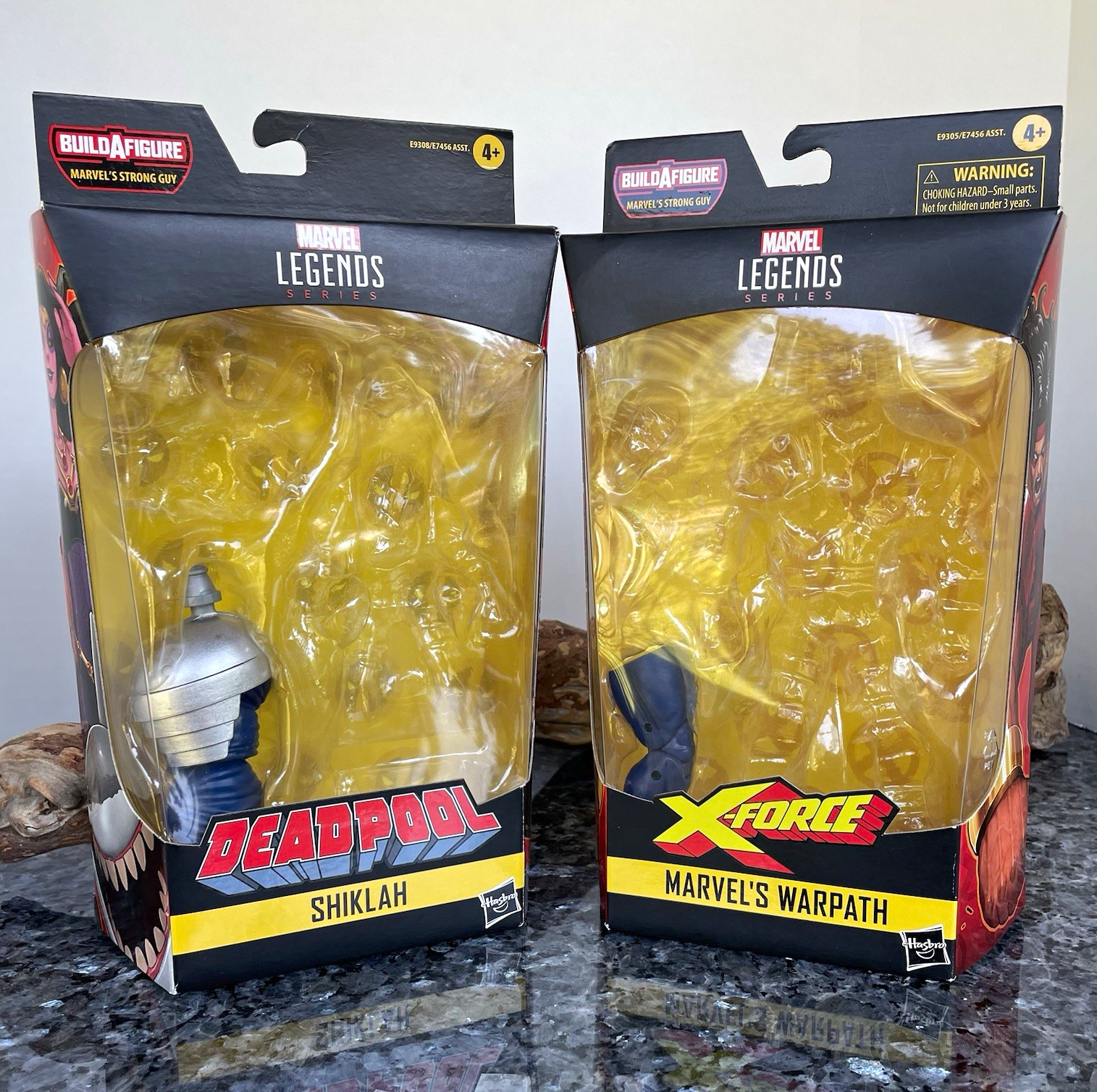 Marvel Legends Strong Guy BAF Pieces 3 & 6 With Shiklah & Warpath Boxes Only