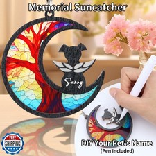 DearKeeps Dog Memorial Gift   Rotating 4x6 Wooden Picture Frame with Memorial...