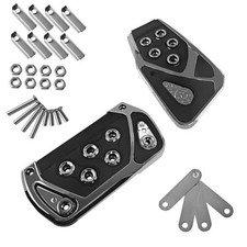 2PCS Car Pedal Covers 2.55In x 5.11In Automatic Transmission Gas and Black