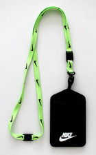 Nike ID Badge Card Holder Lanyard Adult Volt/Black/White