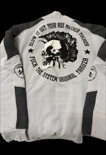 YAKUZA Sweatshirt Jacke Hellgrau Gr. XXL