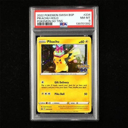 PSA 8 NM-MT 2022 Pokemon ENG Pikachu F SWSH234 Promo