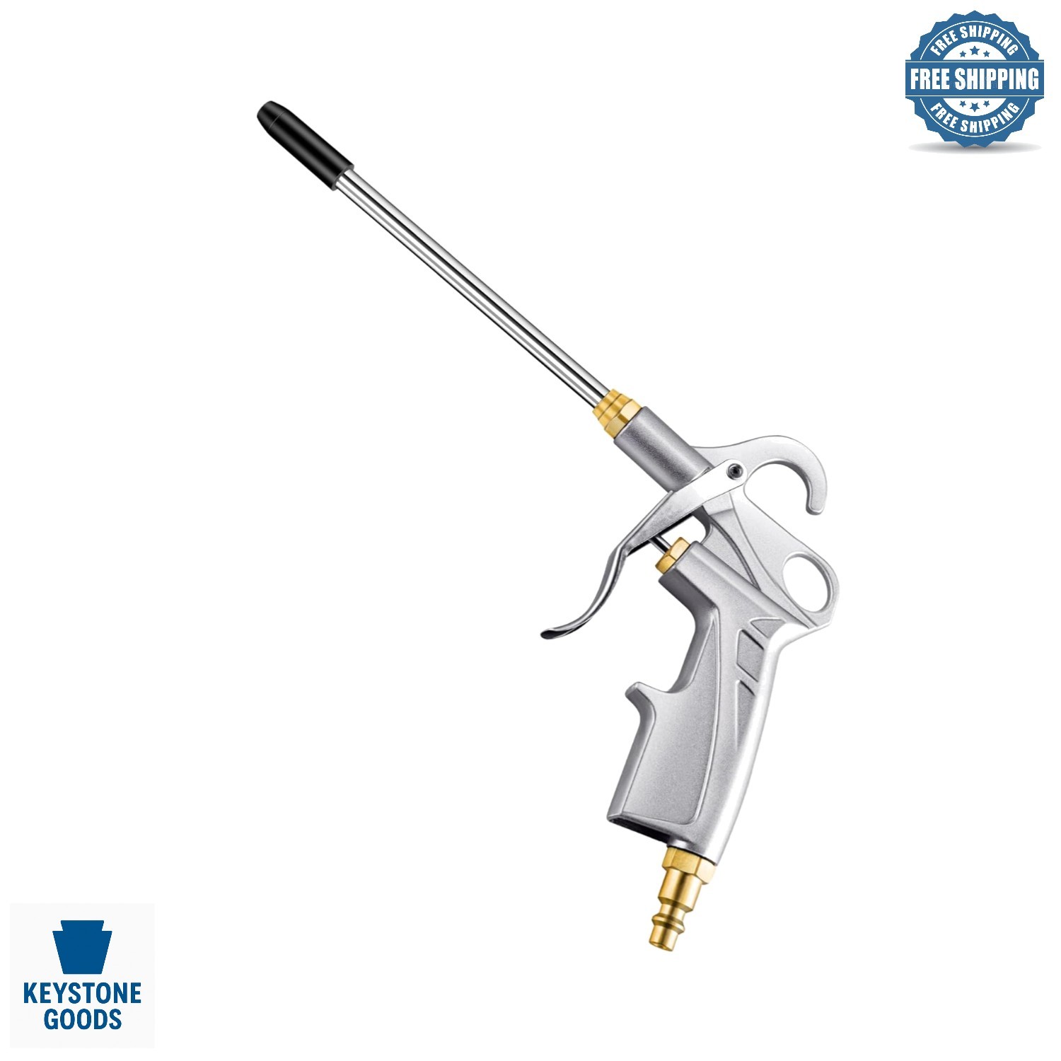 Heavy Duty Air Blow Gun with Extended Nozzle for Industrial & Car Detailing