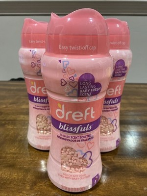 3 Pack Dreft Blissfuls In-Wash Scent Boosters Beads Baby Fresh Scent 13.4oz